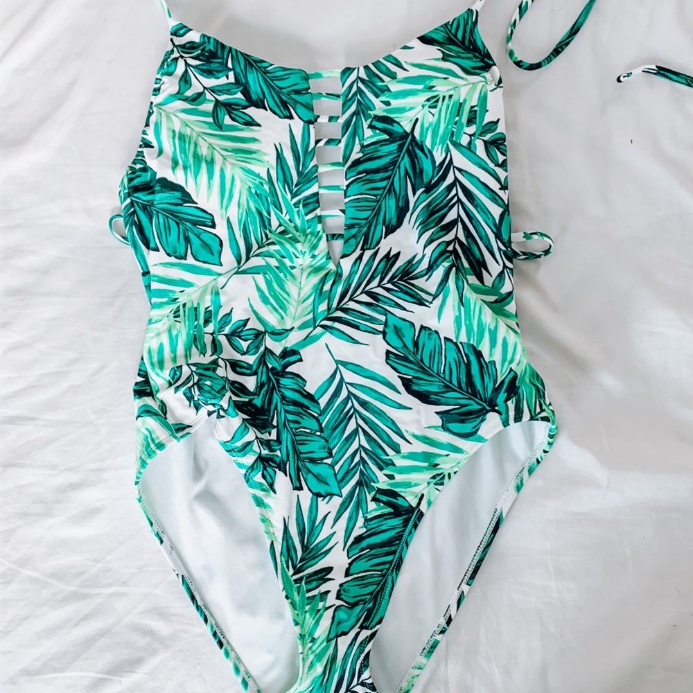 Tropical Leaf One-Piece Swimsuit